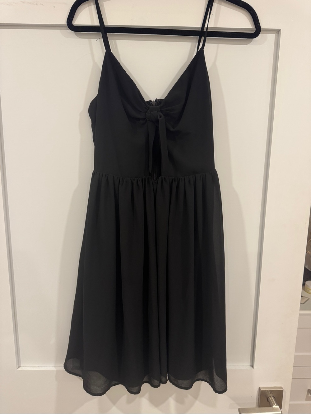 Black Keyhole Bow Women’s Dress